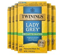 Twinings Decaf Lady Grey Black Tea 120 Tea Bags 6 Boxes Best By 12/2027