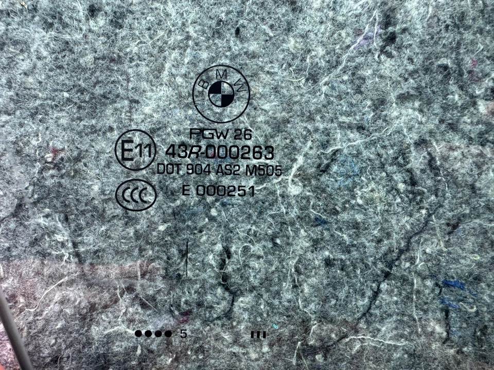 ❗️OEM❗️ BMW X5 F15 2014-2018 puerta delantera derecha pasajero ventana cristal Foto 4 de 4