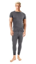i-Smalls Men's Thermal Underwear Set Ribbed Ultra-Warm Base Layer Soft Stretchy