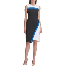 TOMMY HILFIGER NWT ($149) Colorblock Scuba Knit Sheath Dress 10