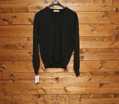 Pull Ermenegildo Zegna Tg. S Usagé (Sa3175) Vert Vintage D'Hiver - Photo 1/4