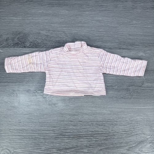 American Girl Doll Ski Trip Outfit Soft Turtleneck Top Gray Pink Shirt G2306