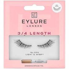Eylure Length False Eyelashes, 009 Black, 1 Pair, Pack of 1