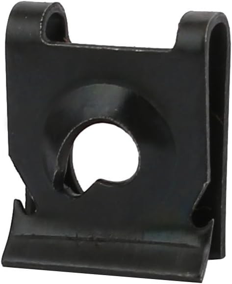 uxcell® 20pcs Spring Steel Speed Fastener U Nut Clip Black for Small ...