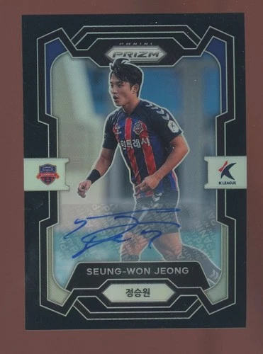 2024 Panini Black Prizm K League Soccer #142 Seung-Won Jeong AUTO 1/1