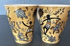 Classic Ceramics California Pottery 2pc 14 oz Ceramic Mugs Geometric — photo 1