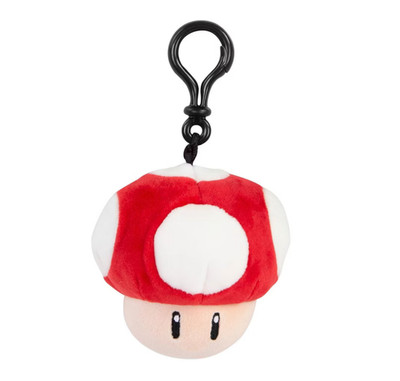 Club Mocchi Mocchi Super Mario Mushroom Plush Clip-On