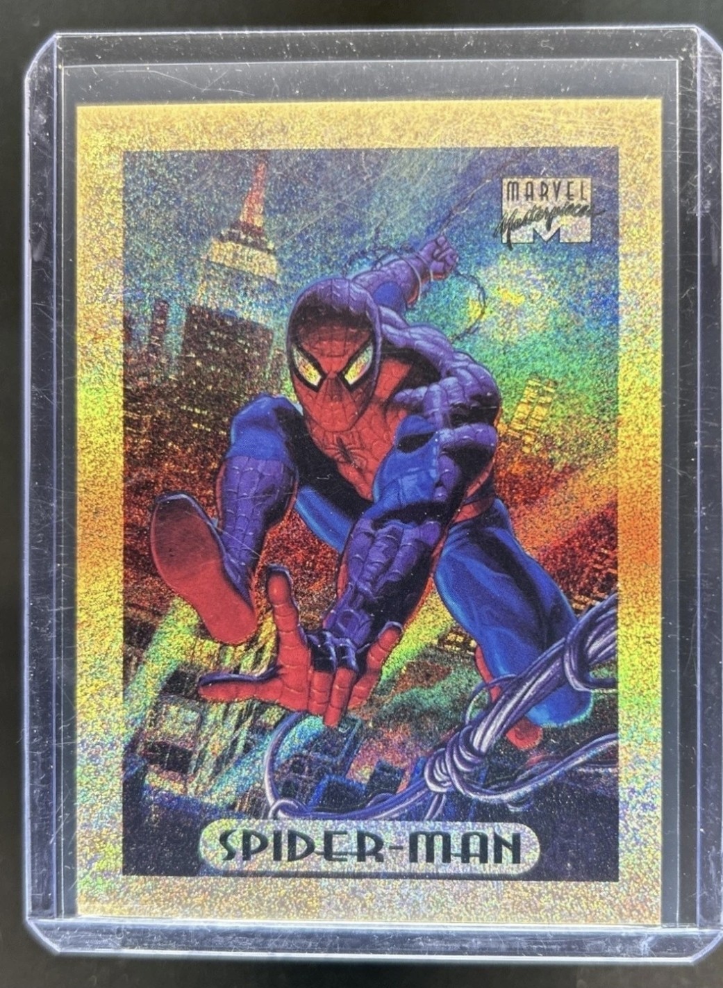 1994 Fleer Marvel Masterpieces Hildebrandt Brothers Spider-Man Gold Holofoils #8