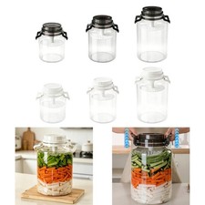 Contenedor de kimchi para tarro de encurtido botella de fermentación contenedor de almacenamiento de alimentos portátil