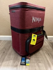 Ninja FrostVault Go 36-can Backpack Soft Cooler w Cold Dry Zone (Canyon Red) NEW
