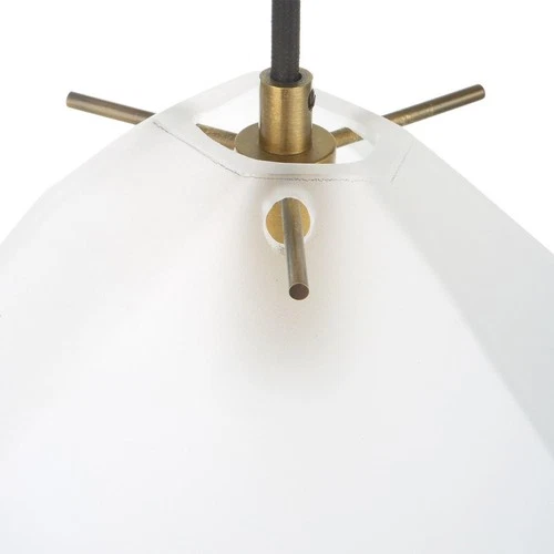 Uttermost 21576 Geodesic Mini Pendant Matte Antique Brass - Picture 2 of 6