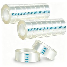 Clear Tape Refills 16 Rolls, Transparent Tape Dispenser Refill Rolls, 3/4" x ...