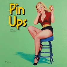 2026 Pin Ups Mini Wall Calendar by Carousel Calendars (English)
