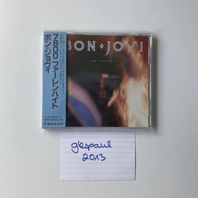 Bon Jovi 7800° Degrees Fahrenheit 1985 Japan CD 32PD-26 Blue Obi