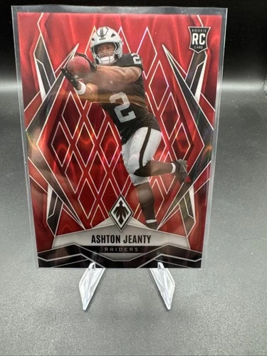 2025 Panini Phoenix Football Red Seismic Ashton Jeanty #158