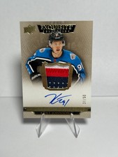 2022-23 Upper Deck Exquisite Kent Johnson Rookie Endorsements Relics Auto #d /50