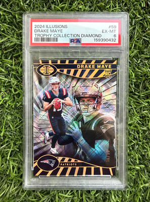 2024 Panini Illusions - Drake Maye #59 Diamond   10/50      (JERSEY MATCH)