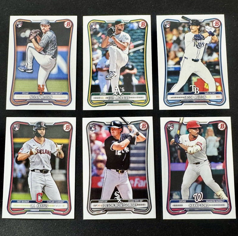 2026 Topps Bowman Rookie Card Lot x6 Nolan McLean Luis Morales Melton Kayfus