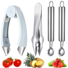 Fresa Holer Tomate Corer Removedor de tallo superior Corer Tomate Corer