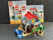 LEGO CREATOR 3-in-1 SEASIDE HOUSE 7346 100% Complete 2 Surfer minifig 3 Manuals