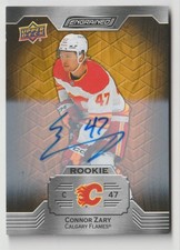 2023-24 UPPER DECK ENGRAINED AUTOGRAPHS CONNOR ZARY CALGARY FLAMES #159