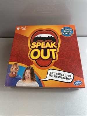 Hasbro Speak Out Mundstück Challenge Familienparty Brettspiel
