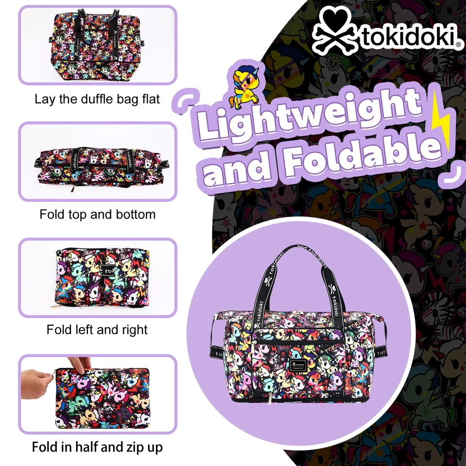 Bolsa de Viaje/Lona Tokidoki Unicorno, 40L Gran Capacidad Multifuncional Foto 4 de 4