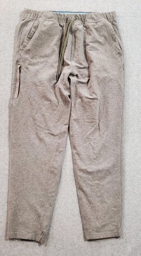Mack Weldon Ace Sweatpant Large Gray Elastic Waist Tapered Joggers