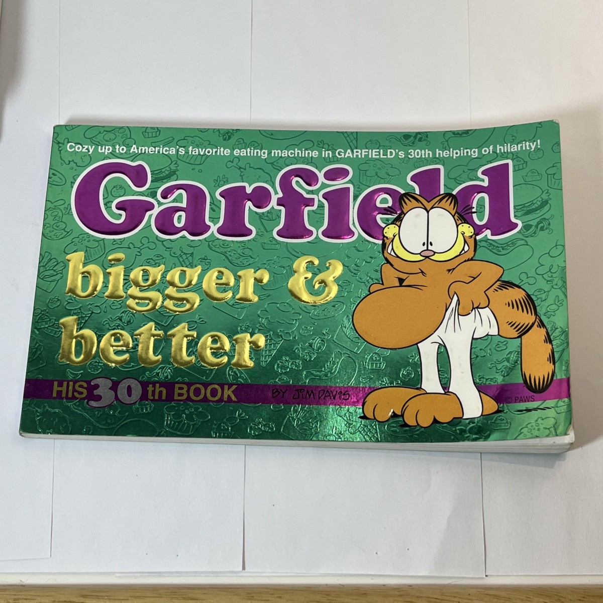 Série Rare 7 Mini Figurines PAWS – Garfield Peintre Et Sportif – Années 90
