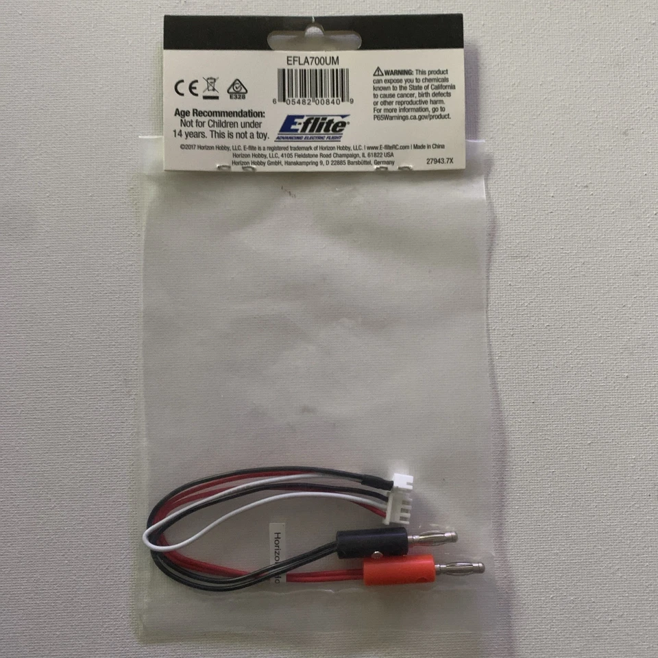 E-Flite EFL Charger Plug Adapter EFLA700UM NEW - Image 3 of 3