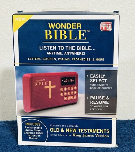 Wonder Bible KJV Audio Player Old & New Testaments As Seen On TV - Like New VGC