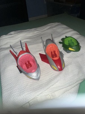 Pj Mask Replacement Car Lot Of 3 - Green Gecko, Sky Owl Glider , Red Owl