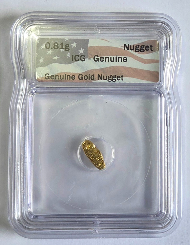 0.81g Genuine Gold Nugget - ICG Genuine
