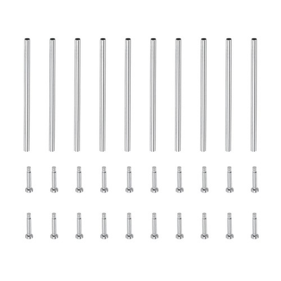 #ad 25 x 1mm Tube Friction Pins Watch Strap Pressure Bars Pin with Rivet Ends 10Pcs $17.80