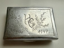 1941-47! Tabakdose Kiew Ukraine Kriegsgefangenschaft PoW Wehrmacht 2. Weltkrieg