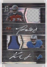 2018 Spectra Neon Black Light Prizm 6/10 Ronald Jones II Dual Patch Auto 8k4