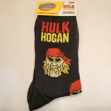 Men's WWE Wrestling Hulk Hogan Print Novelty Socks Crazy Socks