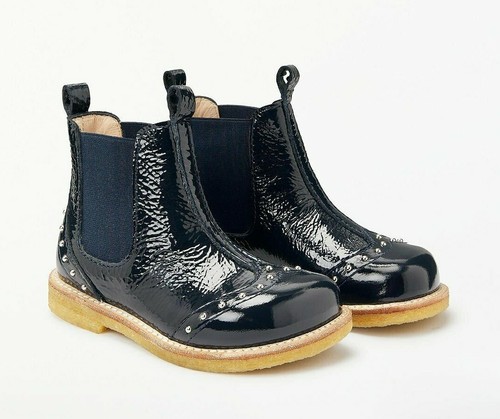 Neu Angulus Mädchen Nieten Chelsea Stiefel, marineblau, uvp £ 115 - Bild 2 von 4