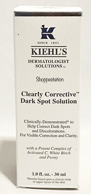 Kiehl s Clearly Corrective Dark Spot Solution Full Size 1oz / 30ml New In Box