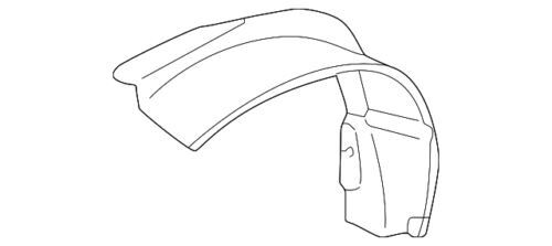 Forro del guardabarros delantero derecho para Chevrolet Oldsmobile 1997-2005 (P/N 22603518)