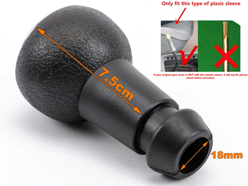 pour CITROEN PICASSO XSARA C3 C4 C5 5 VITESSES POMMEAU LEVIER DE VITESSE MANUEL - Photo 3/3