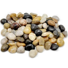 1Lb Polished Pebbles for Plants,Gardens, Décor, Landscaping, Succulent, Terrariu