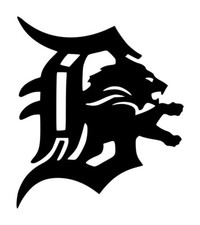 Detroit Lions Decal 3 5"x5.75" Choose Color