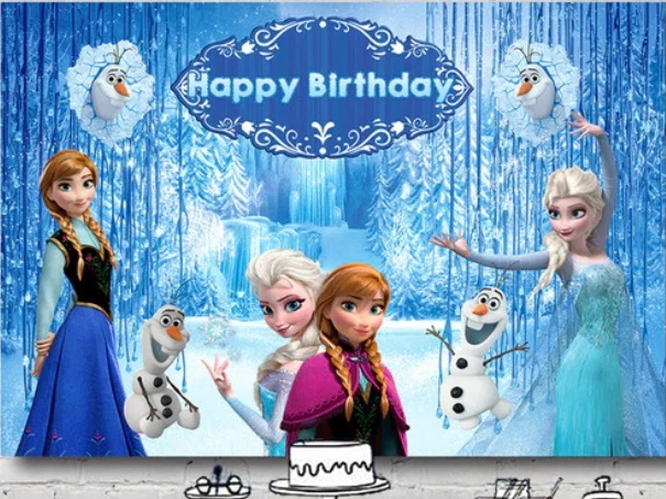 Frozen cheap birthday banner