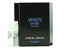 GIORGIO ARMANI ARMANI CODE COLONIA 1.2ml .04fl oz x 2 COLOGNE SPRAY SAMPLE VIALS
