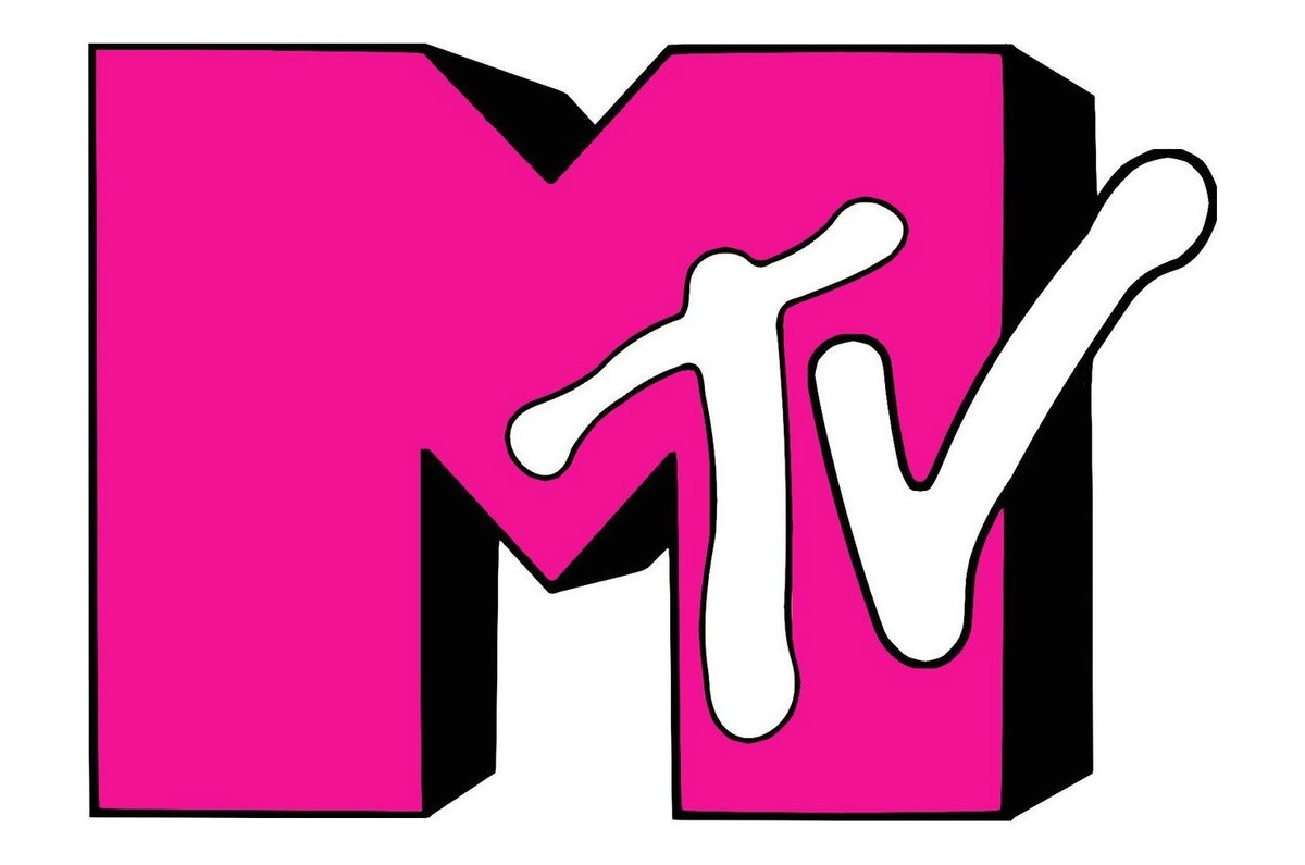 MTV sticker logo 80s 90s pink skate cell laptop bumper vinyl decal