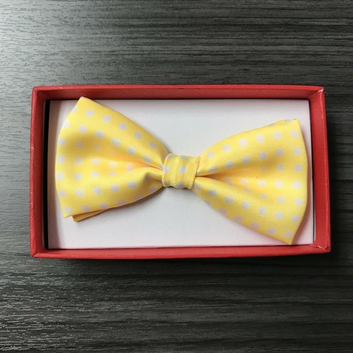 10+ Colors Clip on Polka Dot Tuxedo Bow-Tie Toddler Baby Kids Boys Girls 1x - Picture 8 of 21
