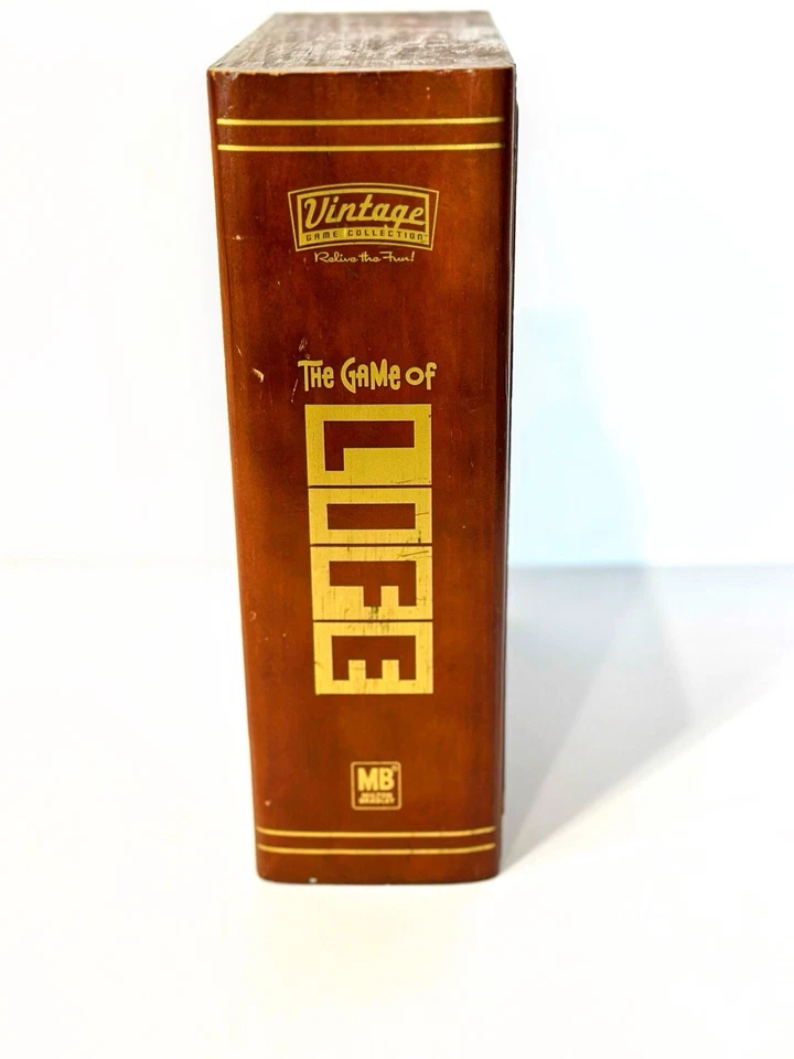 De colección El Juego de la Vida Clásico Tablero Madera Estantería Caja Parker Brothers Foto 3 de 4