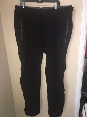 REI E1 elements snow winter pants black SZ W 40 L 32 Nylon Blend
