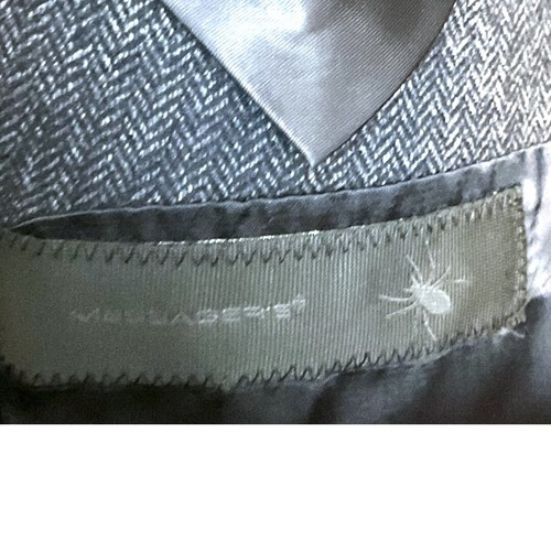 MESSAGERIE Italy Blazer Uomo US 38 EU 50Grigio Spina di Pesce Lana Lana Lana - Leggi - Foto 12 di 23